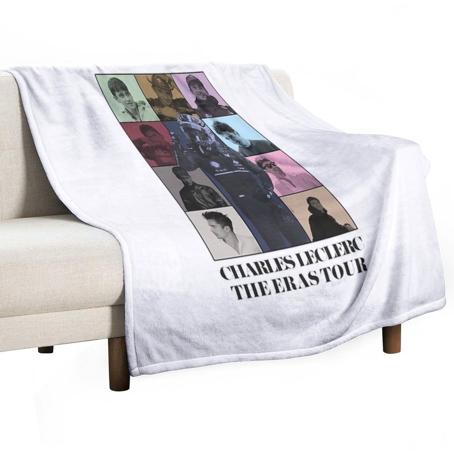 Charles Leclerc Ft. The Eras Tour Throw Blanket