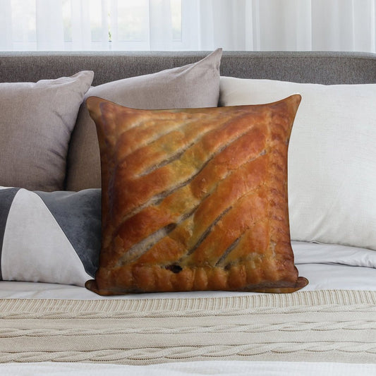 Greggs Steak Bake Soft Ultra-Soft Texture Throw Pillow