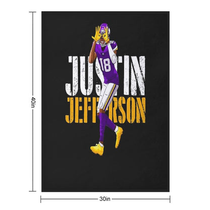 JUSTIN JEFFERSON Classique Throw Blanket