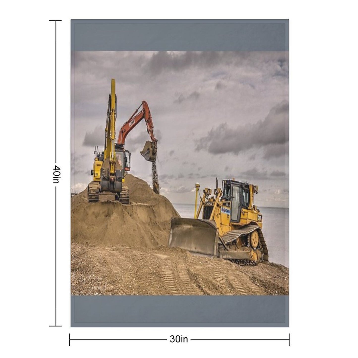 Digging And Dozing Throw Blanket