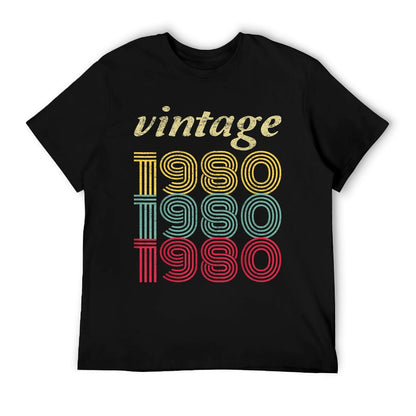 1980 40th Birthday Gift Vintage Retro Men Women 40 Years Old  Affordable Price T-Shirt