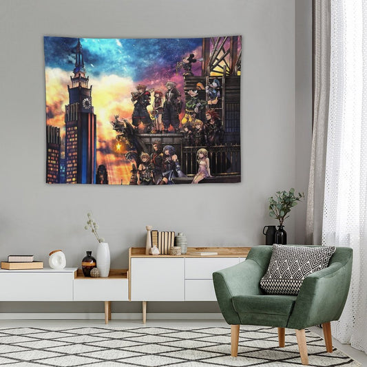 Kingdom Hearts 3 Cover Tapestry