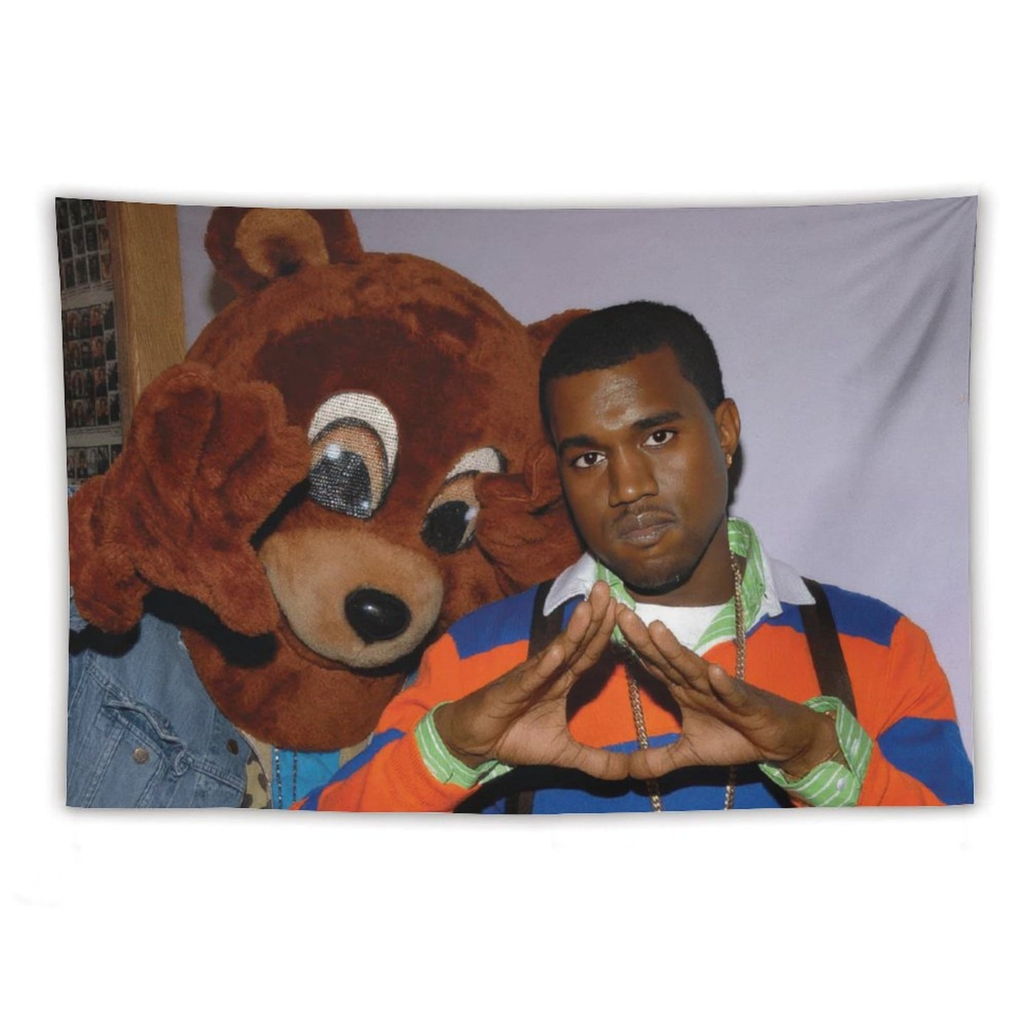 Kanye West with Bear Tapestry