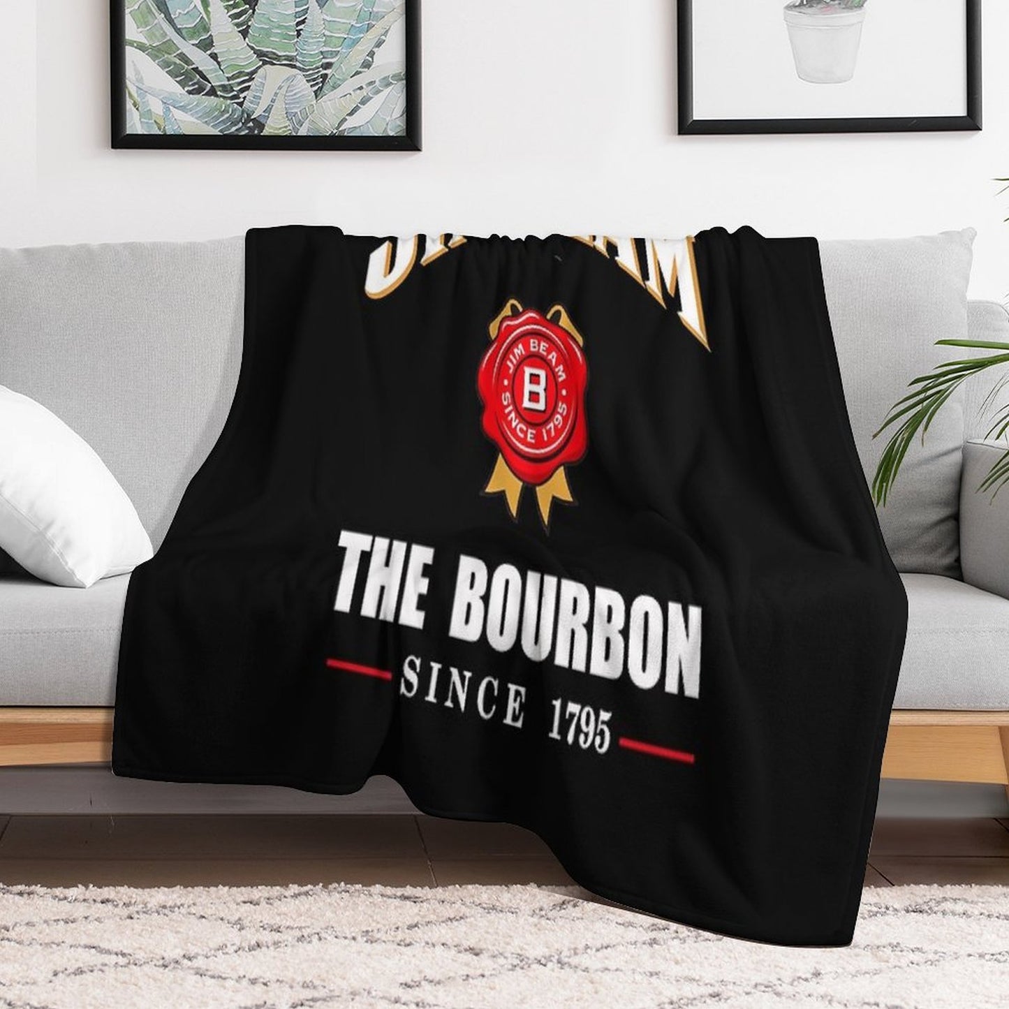 Jim Beam Throw Blanket