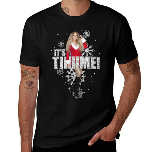 Mariah Carey Official Christmas It’s Time 2025  Wrinkle-resistant T-Shirt