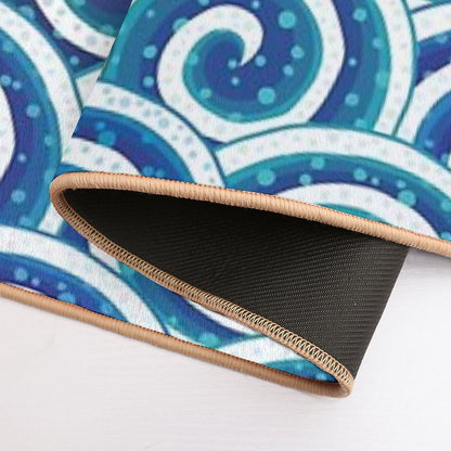 Waves And Waves Bath Mat
