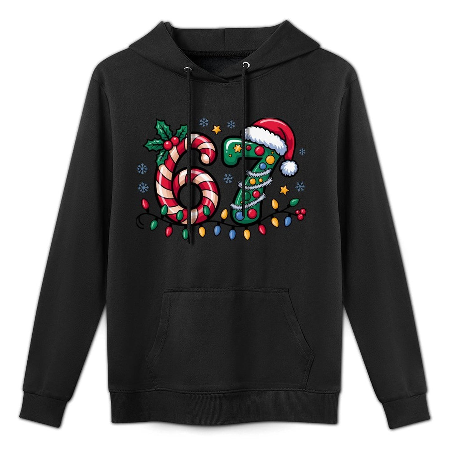 67 Christmas Meme Six Seven Xmas Funny Boys Girls Men Women Machine Washable Hoodie