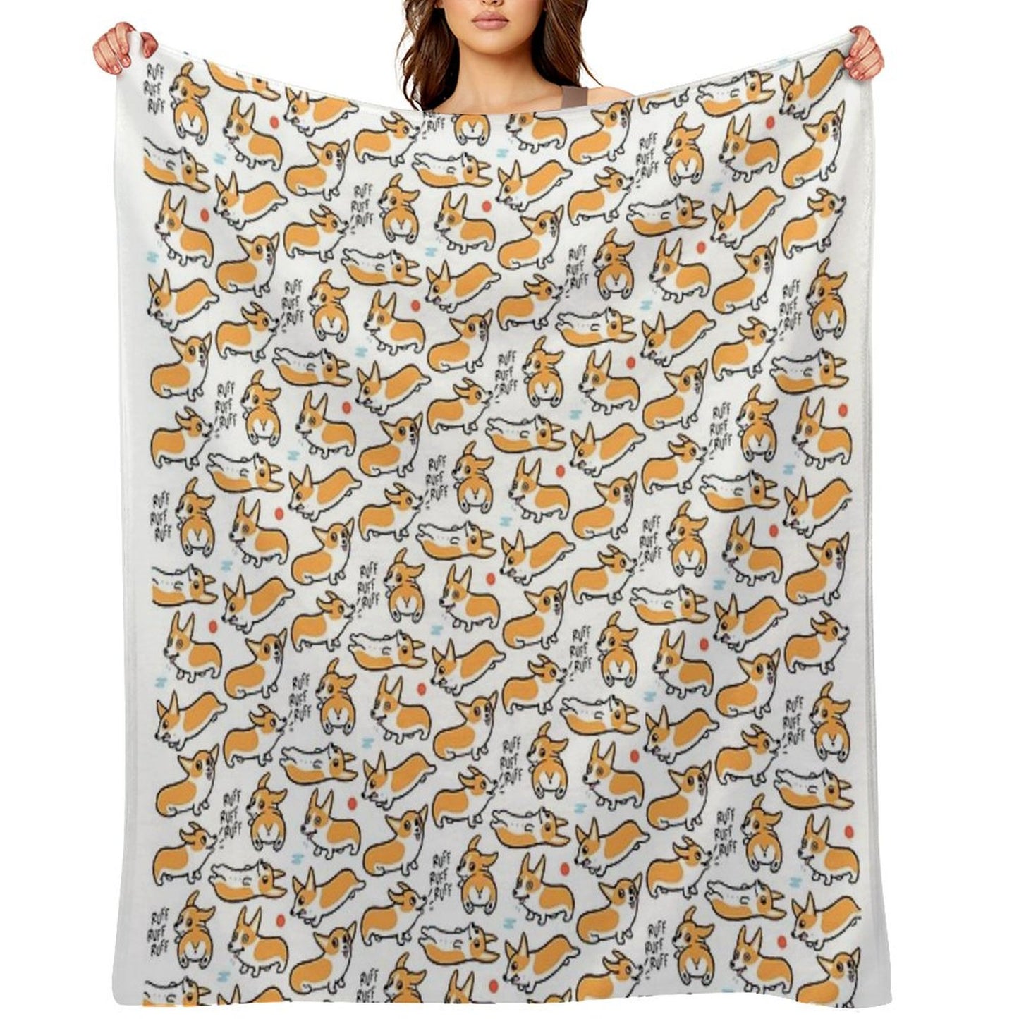 Cutie Corgis Throw Blanket