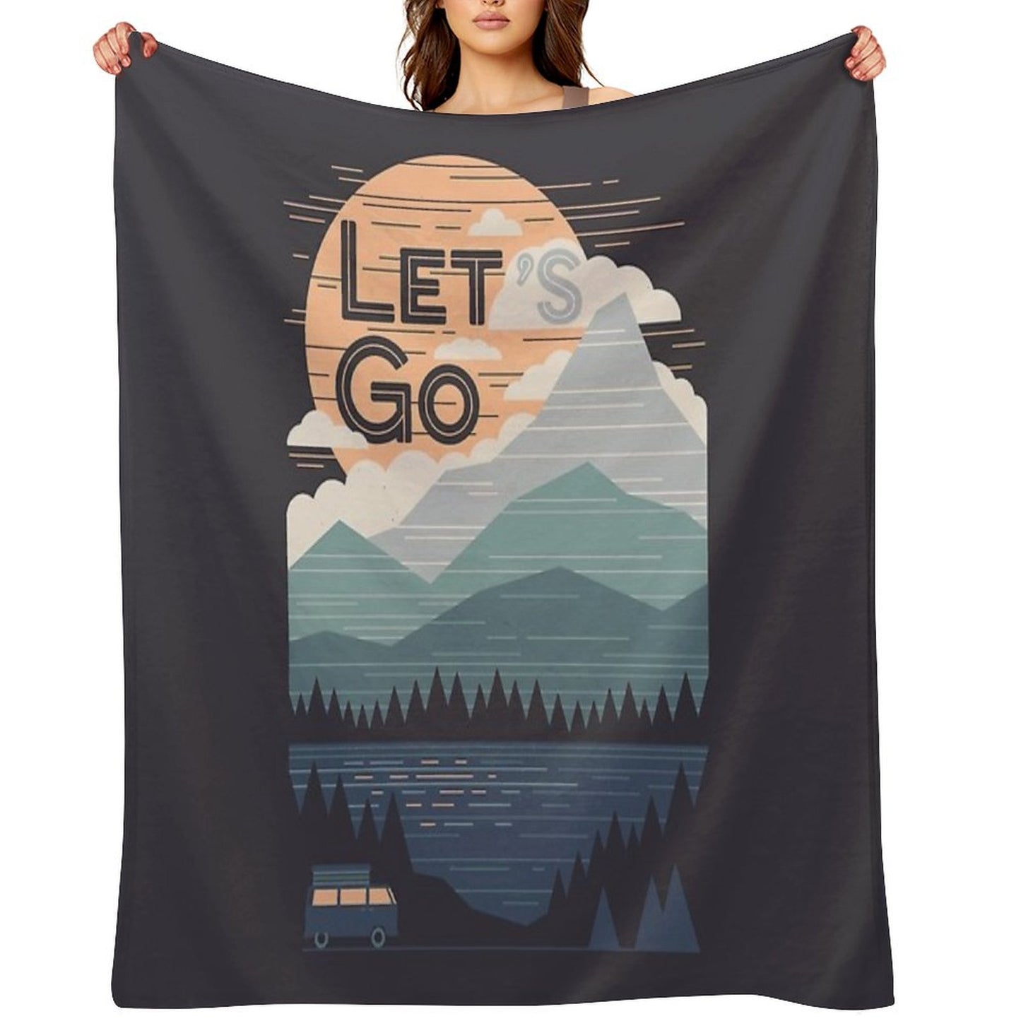 Let's Go Throw Blanket