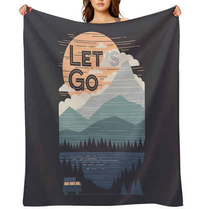 Let's Go Throw Blanket