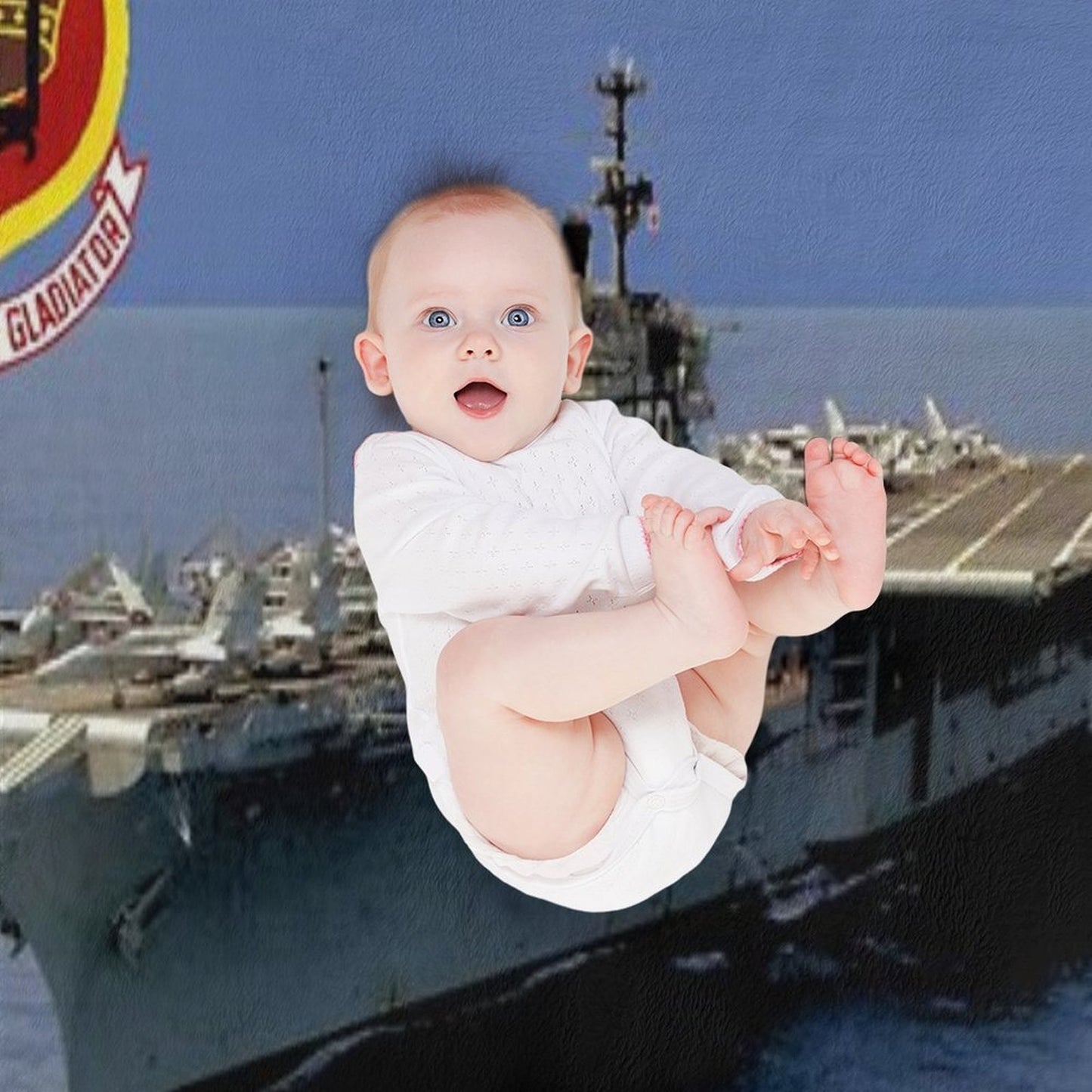 CV-60 USS Saratoga Throw Blanket