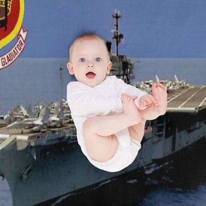 CV-60 USS Saratoga Throw Blanket