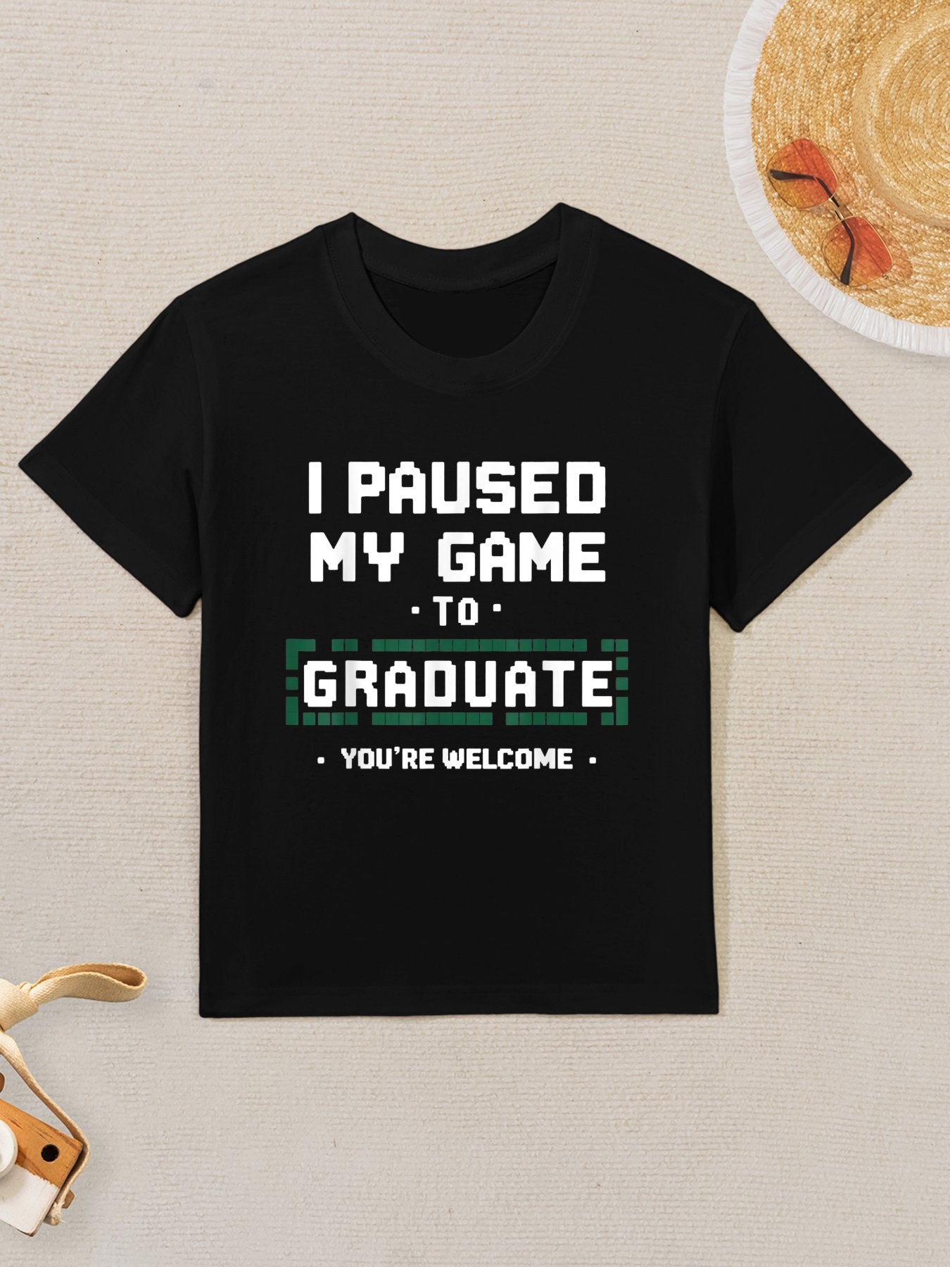 Funny Gamer Graduate Graduation Kids T-Shirt
