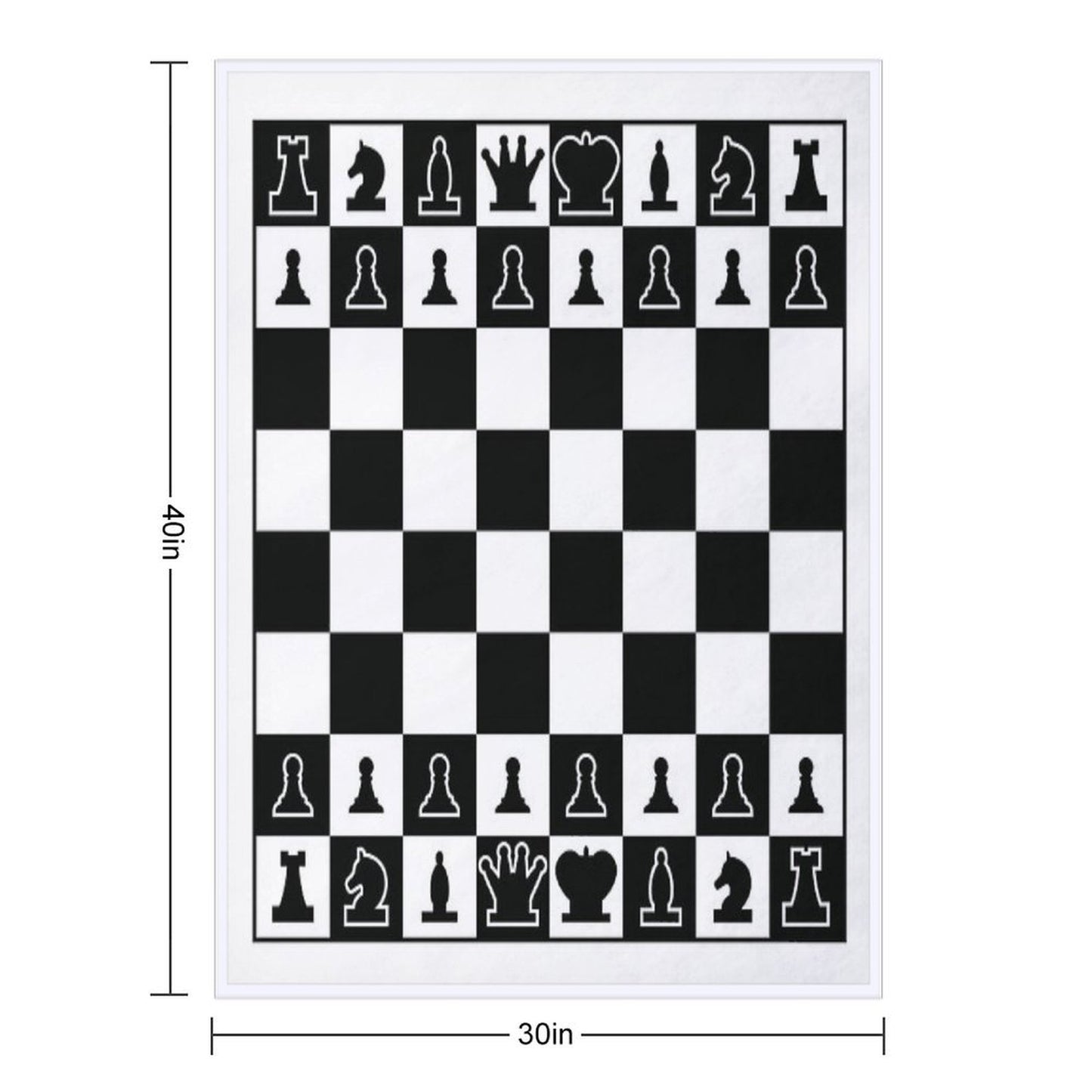 Chess Board Blanket Throw Blanket