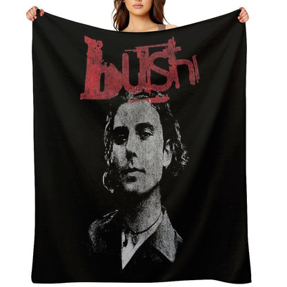 Guitar And Albums Band Throw Blanket