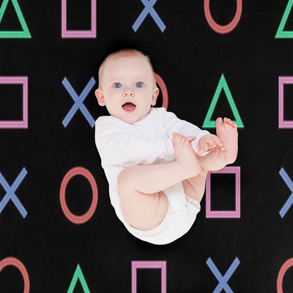 Classico Controller Buttons Icon Throw Blanket