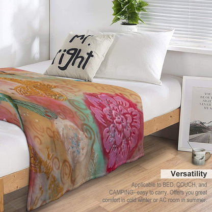 Magical Garden of Metamorphosis Throw Blanket