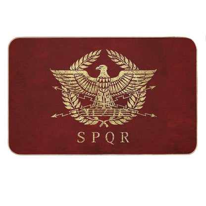 Roman Empire Emblem - Vintage Gold Bath Mat