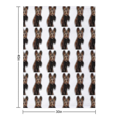 Cute Bear Drawing Throw Blanket