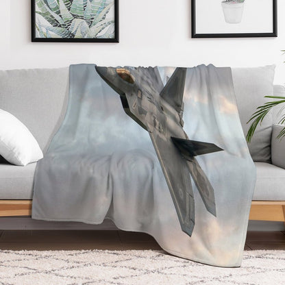 F22 Raptor Throw Blanket
