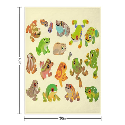 Tree Frog Throw Blanket