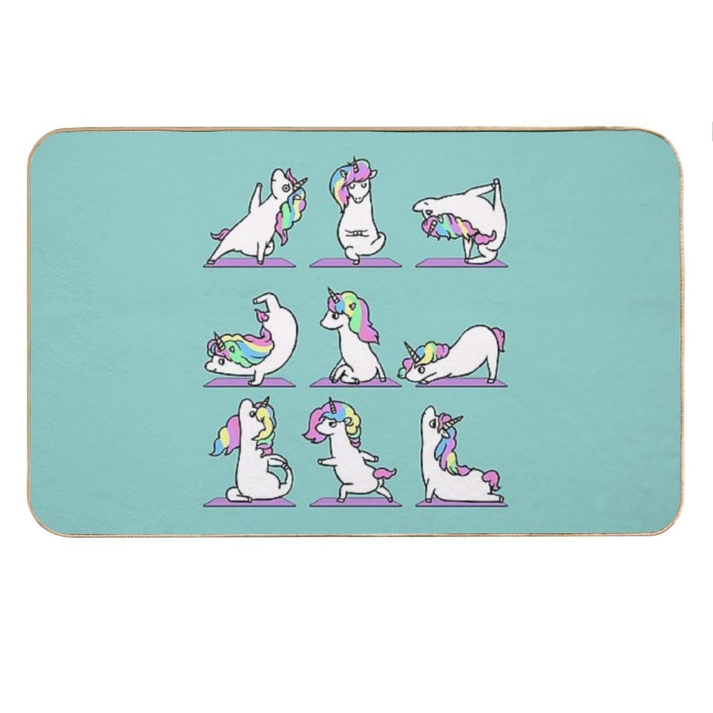 Unicorn Yoga Bath Mat