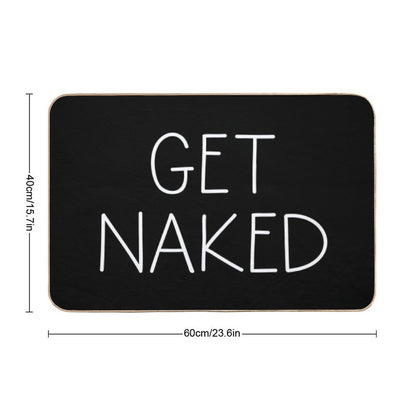 Get Naked Black Bath Mat