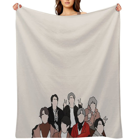 Kpop Bts Throw Blanket