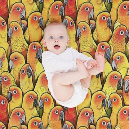Sun Conures Throw Blanket