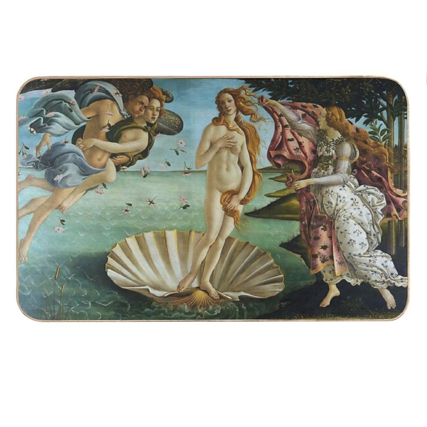 The Birth of Venus by Sandro Botticelli Bath Mat