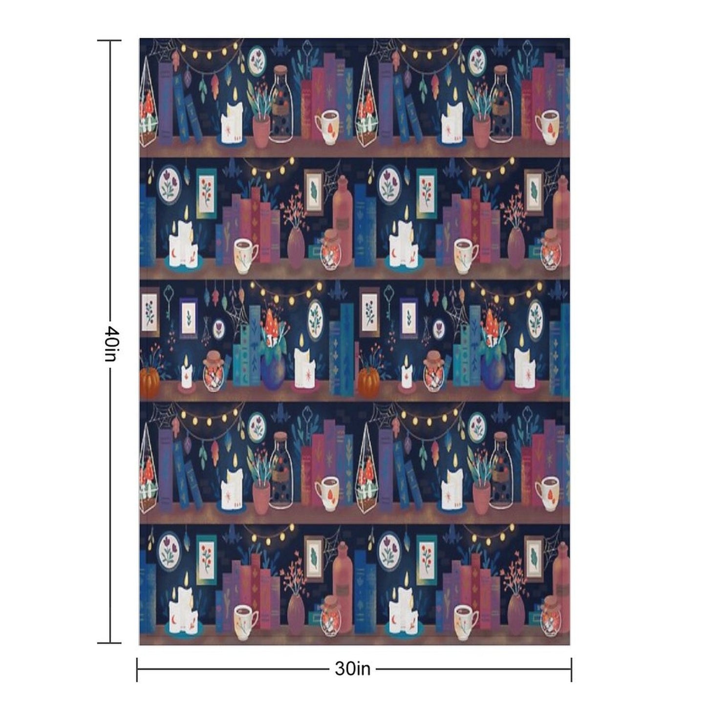 Whimsigothic Library Throw Blanket