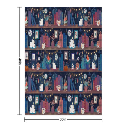 Whimsigothic Library Throw Blanket