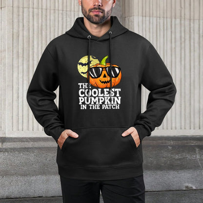 Boys Halloween Coolest Pumpkin In The Patch Toddler Kids Cotton-Polyester Blend Hoodie