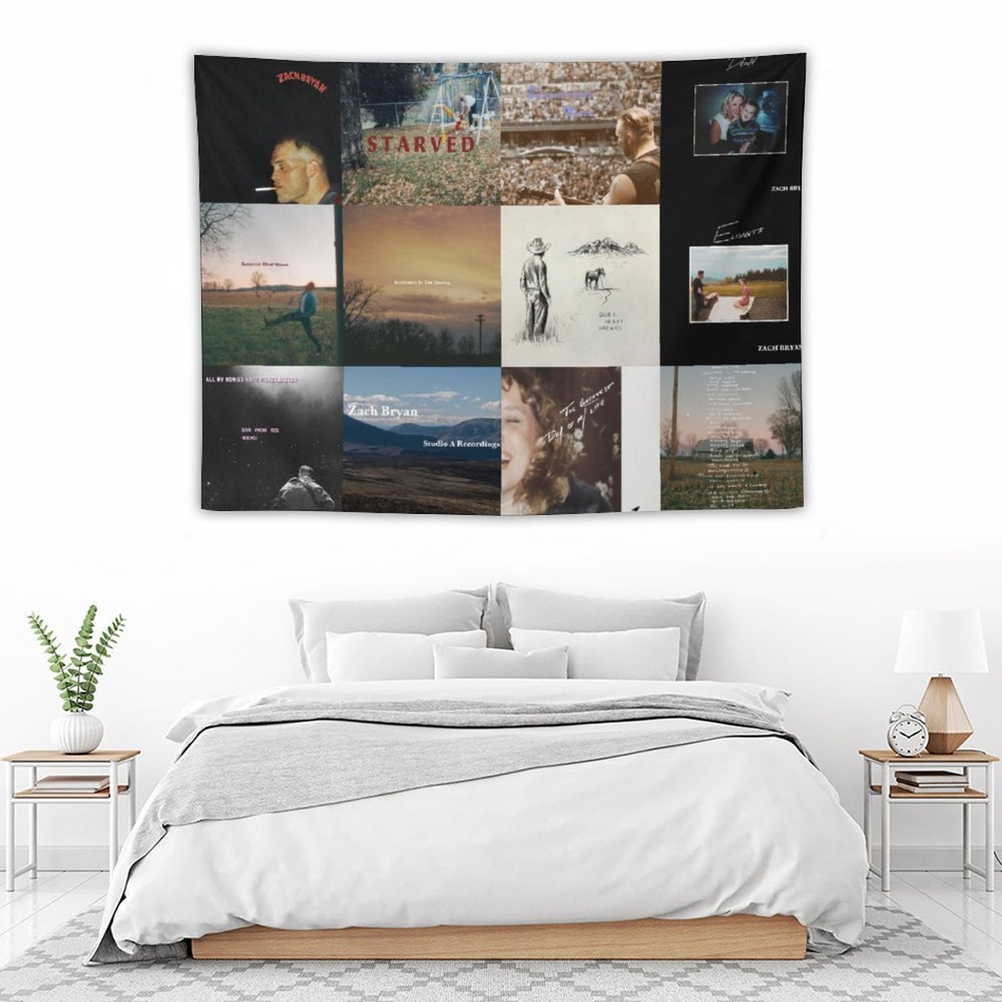 Zach Singer Bryan 12 Ablums Collection Cover Tapestry