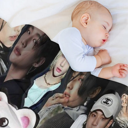 Hyunjin Collage Throw Blanket