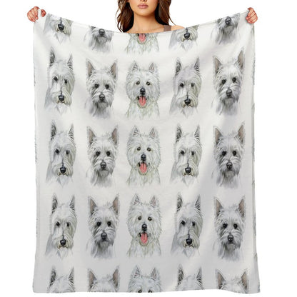 Westies Throw Blanket