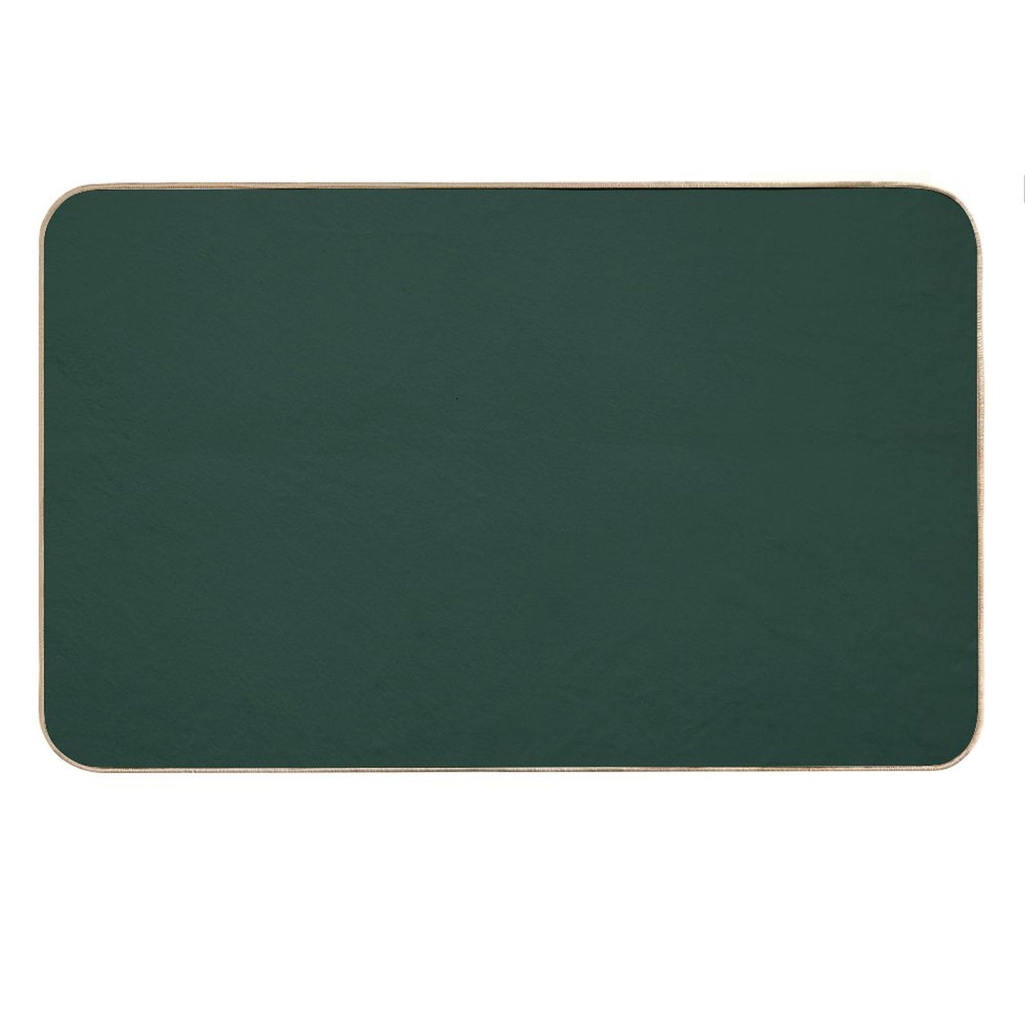 Forest Green Solid Color Bath Mat