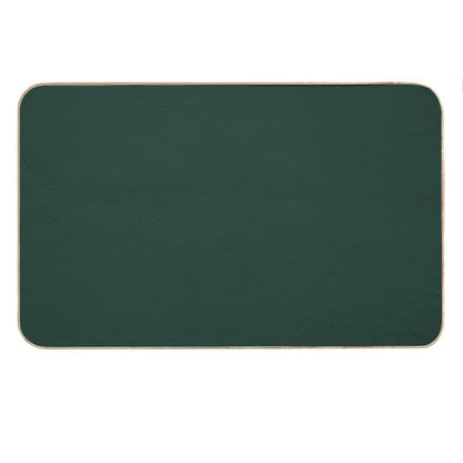 Forest Green Solid Color Bath Mat
