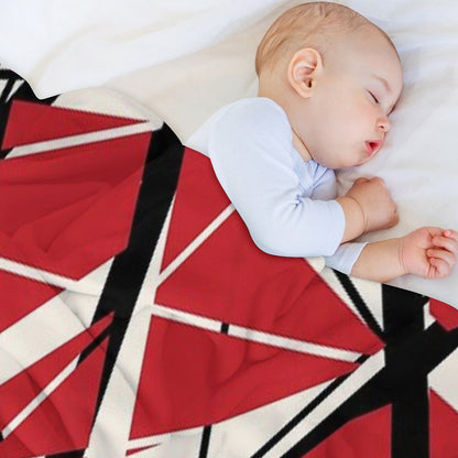 EVH Authentic Stripes Design (red) Throw Blanket