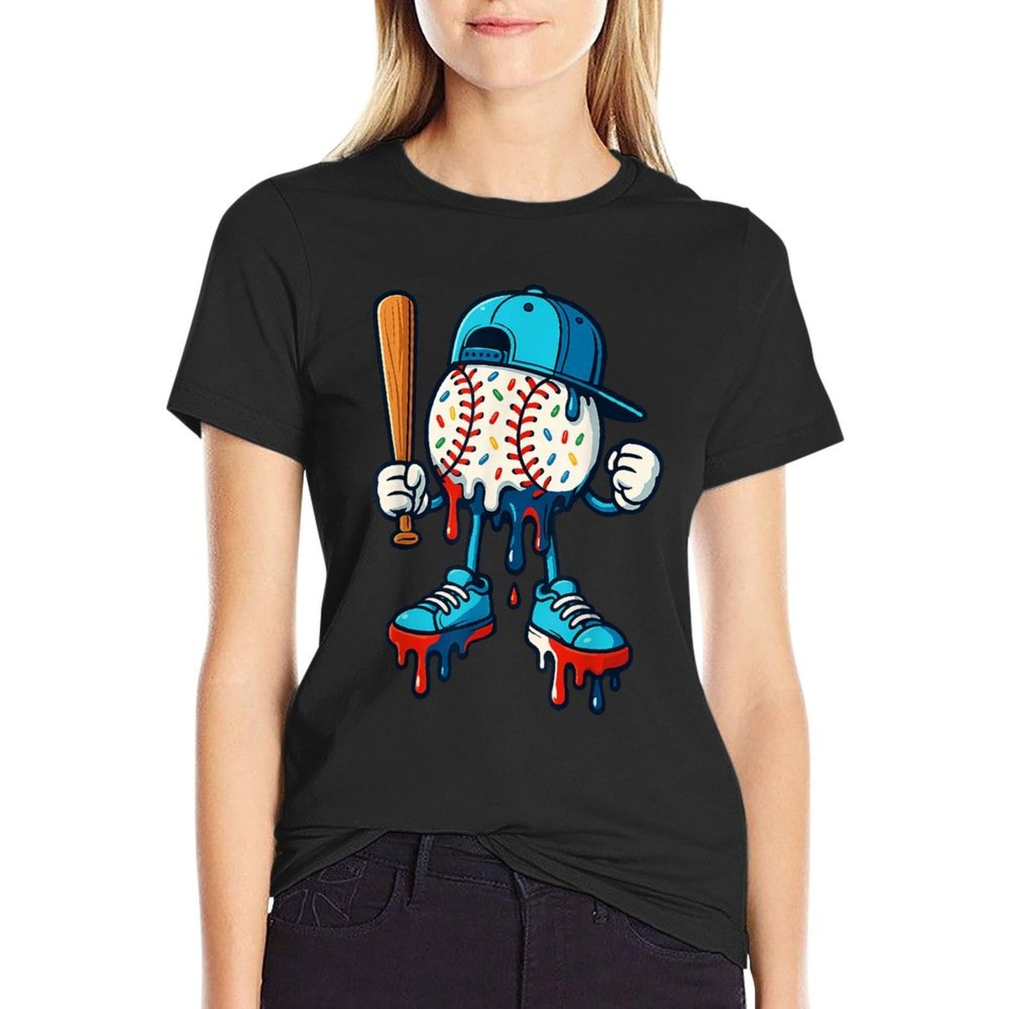 Baseball Lifestyle 101 Apparel Youth Baseball Drip Icecream  Vintage-inspired T-Shirt