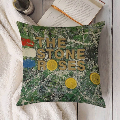 The Three Yellow Linen Throw Pillow Cover
