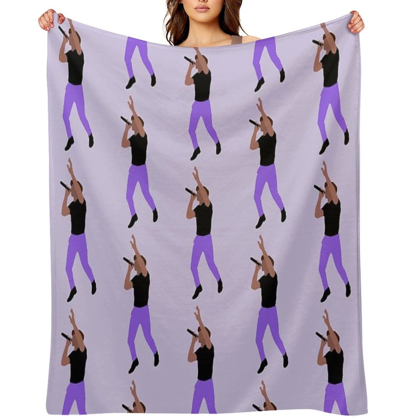 Niall Horan Purple Pants Throw Blanket