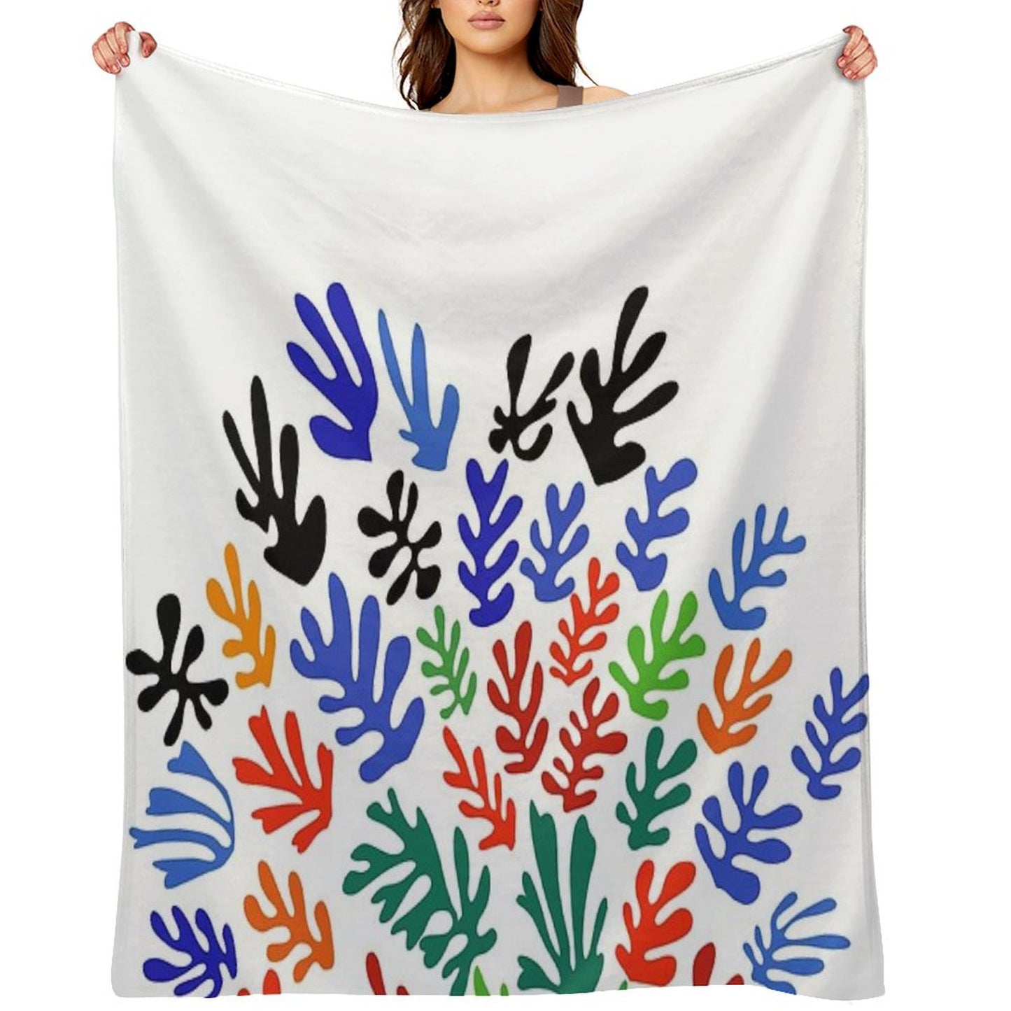 Matisse Floral Pattern #1 Throw Blanket