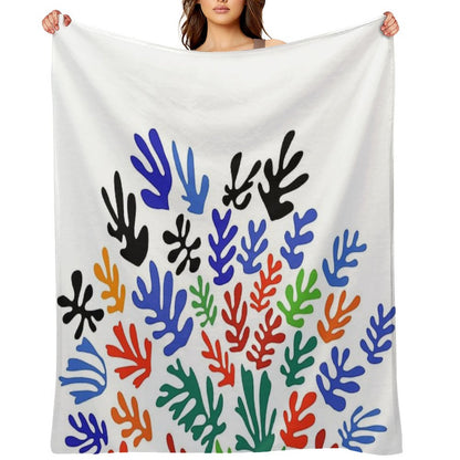 Matisse Floral Pattern #1 Throw Blanket