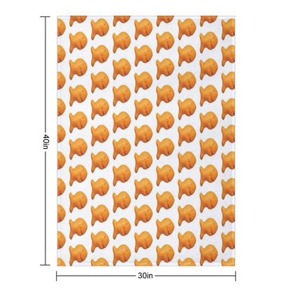 Goldfish Cracker Throw Blanket