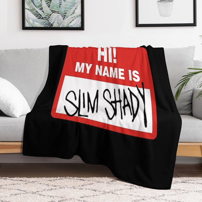 My Name Is Slim Shady Throw Blanket