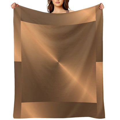 Brushed Copper Illustration Throw Blanket