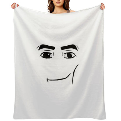 The Man Face Throw Blanket
