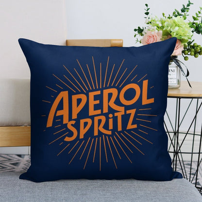 APEROL SPRITZ Linen Throw Pillow Cover
