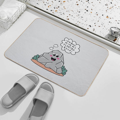 Calm Down... We Live on A Floating Rock!  Long-Lasting Bath Mat